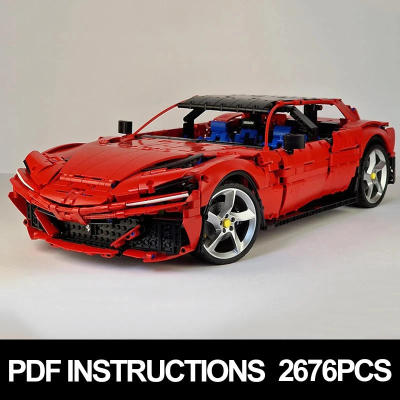 Ferrari Sport Racing Car Building Block Set