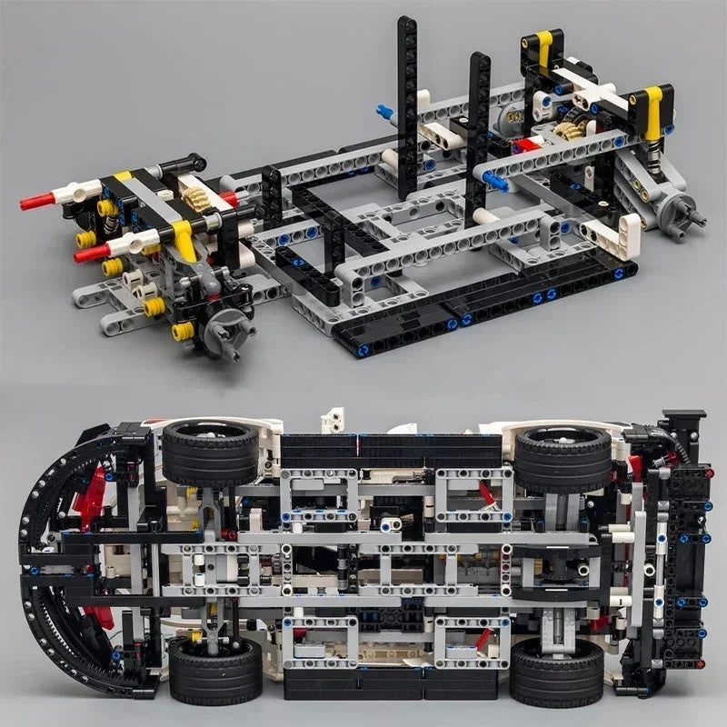 Porsche 911 RSR Style Building Blocks Model