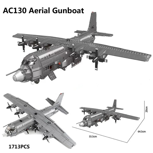 AC130 Gunship Airplane Building Blocks Set