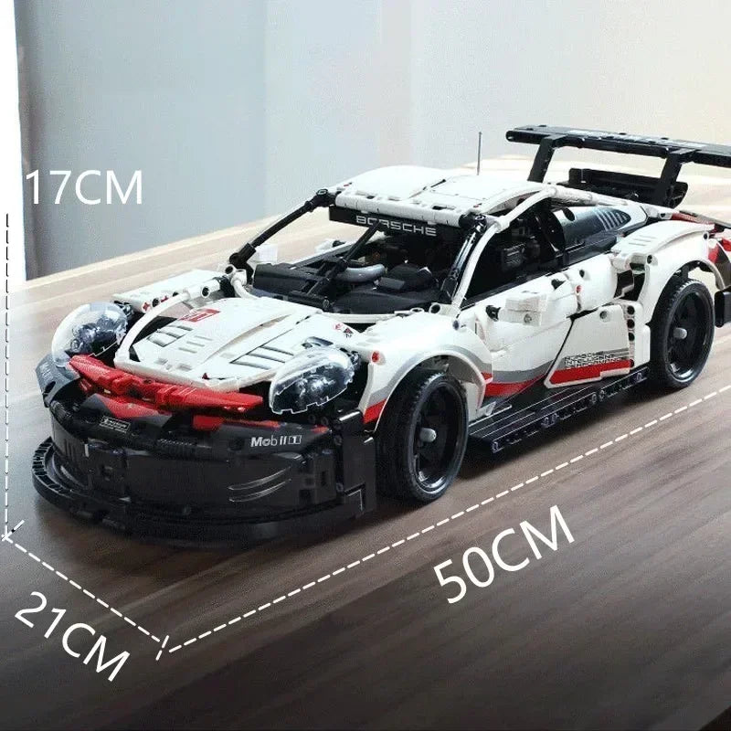 Porsche 911 RSR Style Building Blocks Model